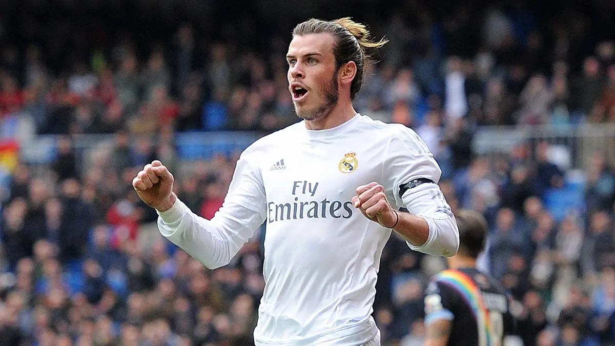 Garth Bale playing for Real Madrid