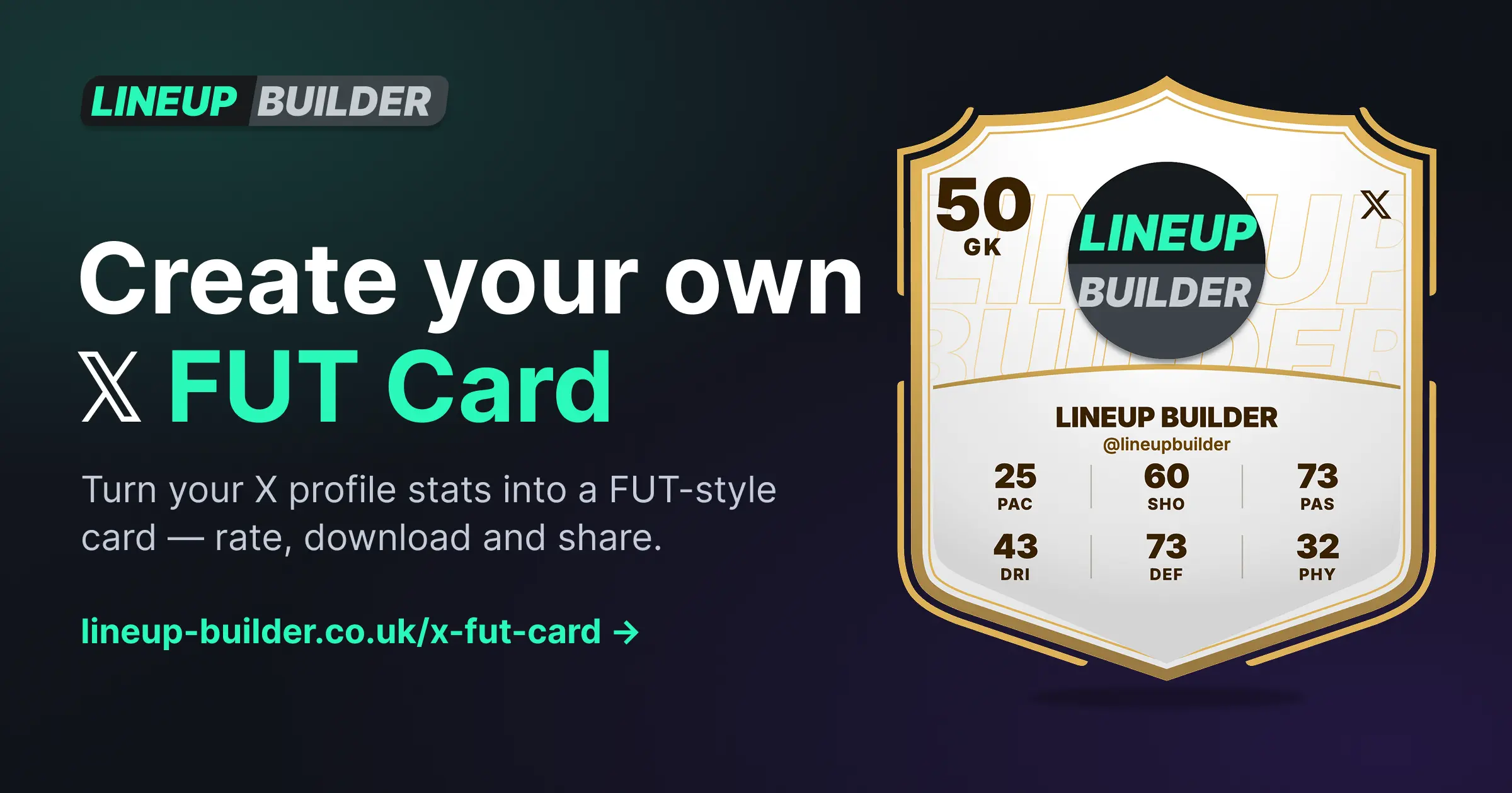 X FUT Card Generator - Lineup Builder